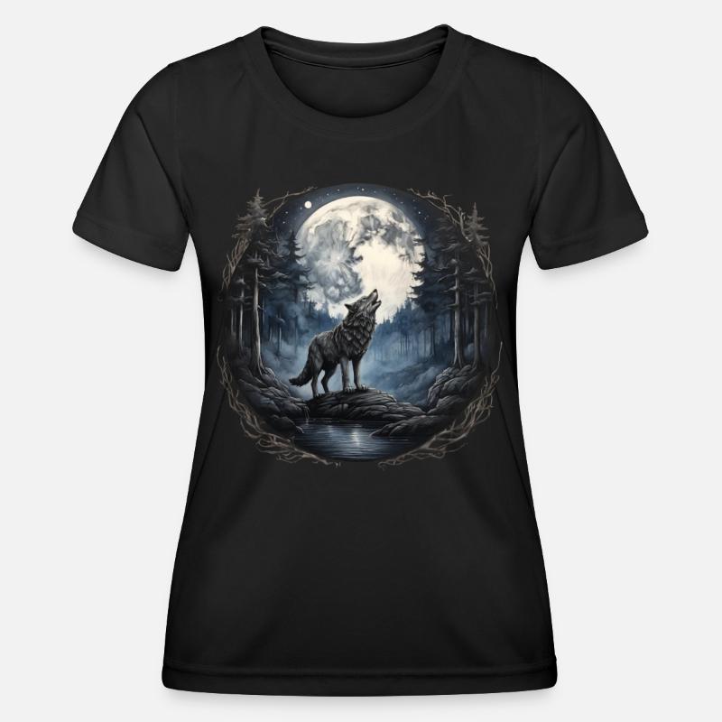 lobo4 - Women's Functional T-Shirt - black