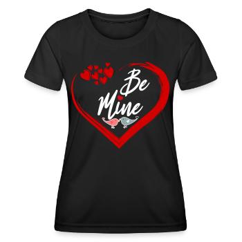 be mine - Frauen Funktions-T-Shirt - Schwarz - Vorne - AI Model Female 172 light (172cm)