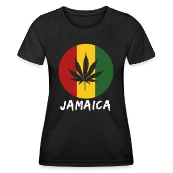 Jamaica rastafari - Frauen Funktions-T-Shirt - Schwarz - Vorne - AI Model Female 172 light (172cm)