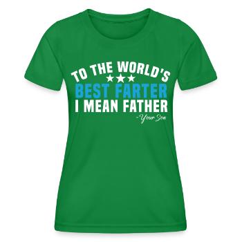 best father - Frauen Funktions-T-Shirt - Kelly Green - Vorne - AI Model Female 172 dark (172cm)