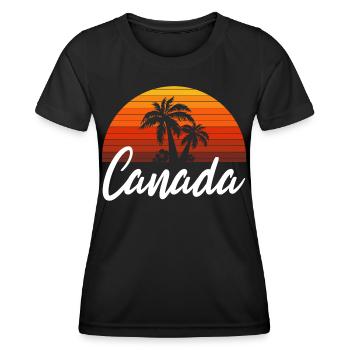 Canada - Women's Functional T-Shirt - black - Front - AI Model Female 172 light (172cm)