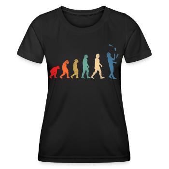 Bartender Mixologist Evolution - Women's Functional T-Shirt - black - Front - AI Model Female 172 light (172cm)