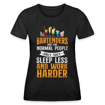 Bartender Mixologist Bartenders - Women's Functional T-Shirt - black - Front - AI Model Female 172 light (172cm)