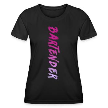 Bartender Mixologist Bartender - Women's Functional T-Shirt - black - Front - AI Model Female 172 light (172cm)