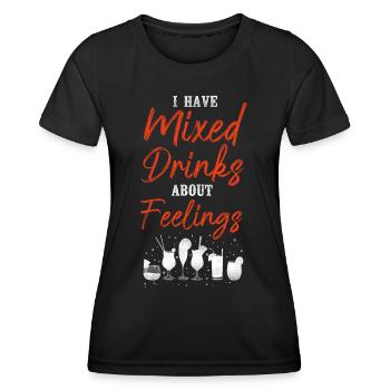 Barman Mixologue I Have Mixed - T-shirt sport Femme - noir - Devant - AI Model Female 172 light (172cm)
