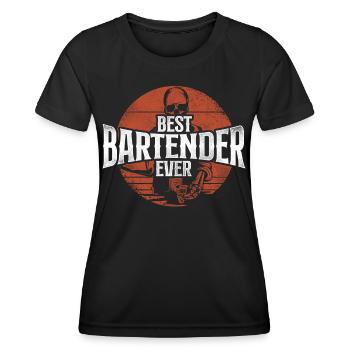 Bartender Mixologist Best - Frauen Funktions-T-Shirt - Schwarz - Vorne - AI Model Female 172 light (172cm)