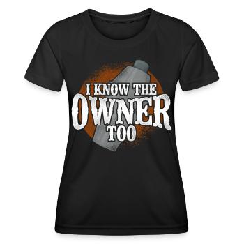 Barman Mixologue Je connais le - T-shirt sport Femme - noir - Devant - AI Model Female 172 light (172cm)