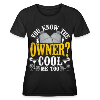 Bartender Mixologist You Know The - Women's Functional T-Shirt - black - Front - AI Model Female 172 light (172cm)