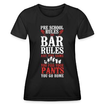 Bartender Mixologist Preschool - Women's Functional T-Shirt - black - Front - AI Model Female 172 light (172cm)