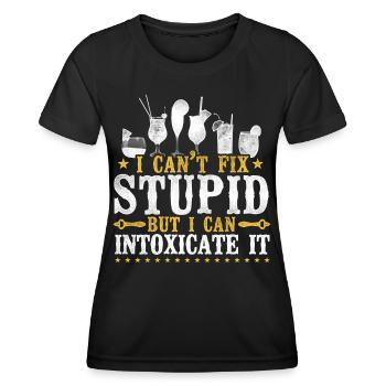 Bartender Mixologist I Can't Fix - Frauen Funktions-T-Shirt - Schwarz - Vorne - AI Model Female 172 light (172cm)