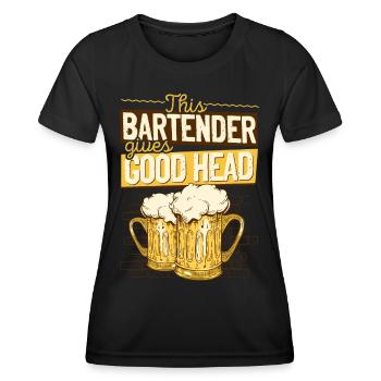 Bartender Mixologist This - Women's Functional T-Shirt - black - Front - AI Model Female 172 light (172cm)