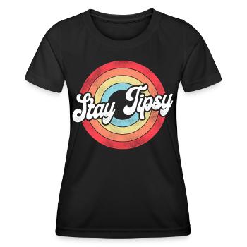 Bartender Mixologist Retro Vintage - Women's Functional T-Shirt - black - Front - AI Model Female 172 light (172cm)