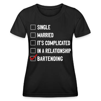 Bartender Mixologist Single - Frauen Funktions-T-Shirt - Schwarz - Vorne - AI Model Female 172 light (172cm)