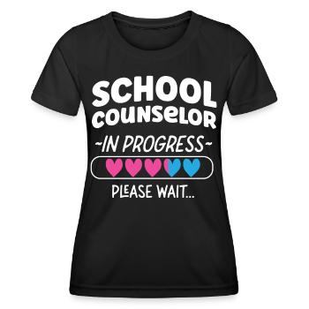 Conseiller scolaire Conseiller scolaire - T-shirt sport Femme - noir - Devant - AI Model Female 172 light (172cm)