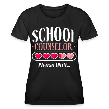 Conseiller scolaire Conseiller scolaire - T-shirt sport Femme - noir - Devant - AI Model Female 172 light (172cm)