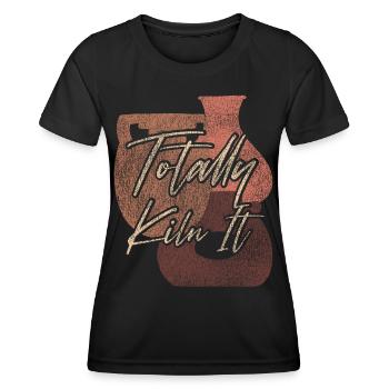 Pottery Ceramics Artist Pun - Frauen Funktions-T-Shirt - Schwarz - Vorne - AI Model Female 172 light (172cm)