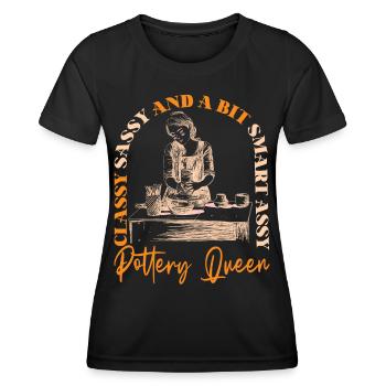 Pottery Ceramics Artist Classy - Women's Functional T-Shirt - black - Front - AI Model Female 172 light (172cm)