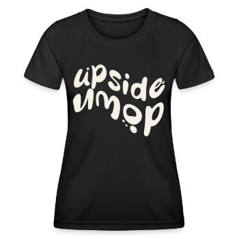upside down - Frauen Funktions-T-Shirt - Schwarz - Vorne - AI Model Female 172 light (172cm)