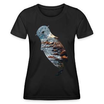 Otter River - Women's Functional T-Shirt - black - Front - AI Model Female 172 light (172cm)