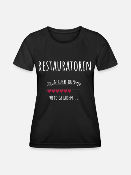 Restauratorin Ausbildung Beruf Geschenk - Frauen Funktions-T-Shirt - Schwarz