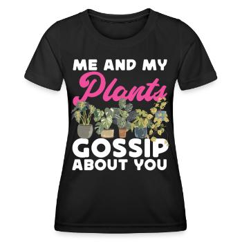 Amoureux des plantes Jardiner Moi Et Mon - T-shirt sport Femme - noir - Devant - AI Model Female 172 light (172cm)