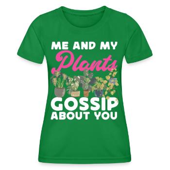 Amoureux des plantes Jardiner Moi Et Mon - T-shirt sport Femme - vert - Devant - AI Model Female 172 dark (172cm)