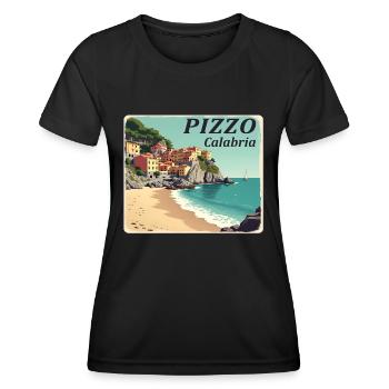 Pizzo Calabria - Women's Functional T-Shirt - black - Front - AI Model Female 172 light (172cm)