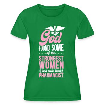 Pharmacy Tech Technician - Frauen Funktions-T-Shirt - Kelly Green - Vorne - AI Model Female 172 dark (172cm)