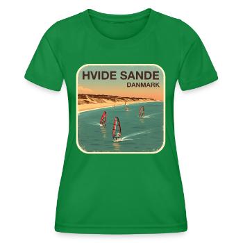 Hvide Sande alternatively Denmark - Women's Functional T-Shirt - kelly green - Front - AI Model Female 172 dark (172cm)