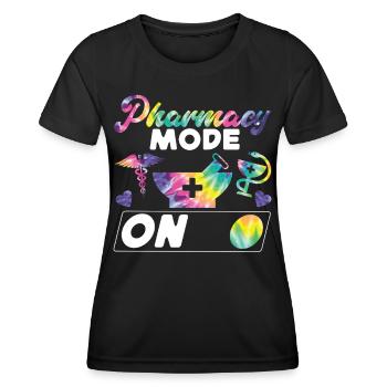 Technicien en pharmacie - T-shirt sport Femme - noir - Devant - AI Model Female 172 light (172cm)