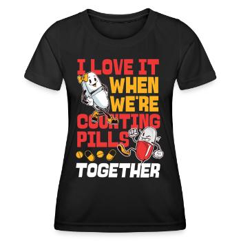 Technicien en pharmacie - T-shirt sport Femme - noir - Devant - AI Model Female 172 light (172cm)