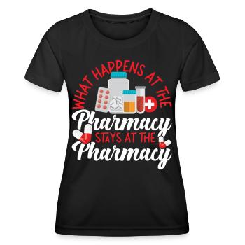 Technicien en pharmacie - T-shirt sport Femme - noir - Devant - AI Model Female 172 light (172cm)