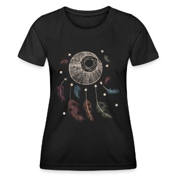 rêve - T-shirt sport Femme - noir - Devant - AI Model Female 172 light (172cm)