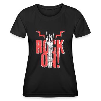 Musique de guitare - T-shirt sport Femme - noir - Devant - AI Model Female 172 light (172cm)