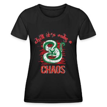 Snake Reptile Gift Gift Idea - Women's Functional T-Shirt - black - Front - AI Model Female 172 light (172cm)