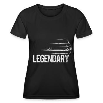 Auto Motor Geschenkidee - Frauen Funktions-T-Shirt - Schwarz - Vorne - AI Model Female 172 light (172cm)