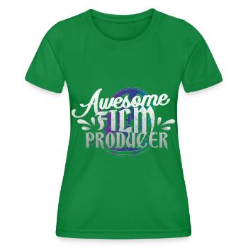 Filmmaker cinema gift - Women's Functional T-Shirt - kelly green - Front - AI Model Female 172 dark (172cm)