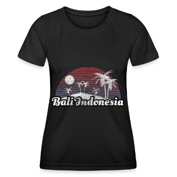 Bali Indonesien Meer Geschenkidee - Frauen Funktions-T-Shirt - Schwarz - Vorne - AI Model Female 172 light (172cm)