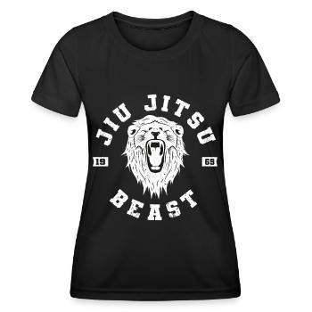 Jujutsu Japonais Bête Arts Martiaux & Jiu Jitsu - T-shirt sport Femme - noir - Devant - AI Model Female 172 light (172cm)