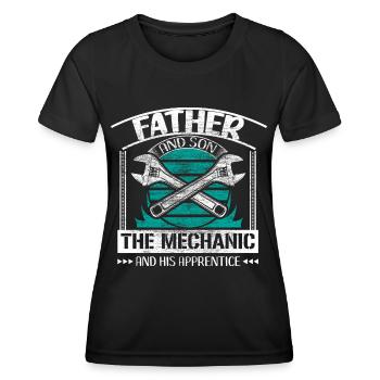 Father and son - Women's Functional T-Shirt - black - Front - AI Model Female 172 light (172cm)