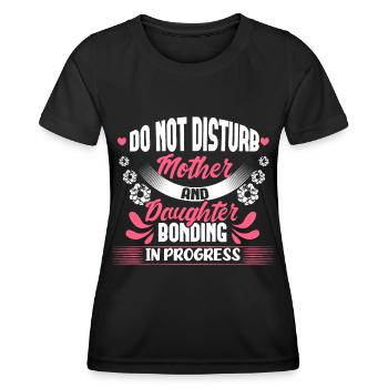 Mutter Tochter Familie Mutterliebe Geschenk - Frauen Funktions-T-Shirt - Schwarz - Vorne - AI Model Female 172 light (172cm)