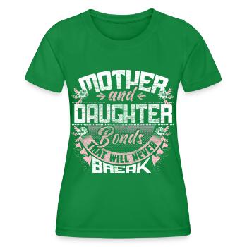 Mutter Tochter Eltern - Frauen Funktions-T-Shirt - Kelly Green - Vorne - AI Model Female 172 dark (172cm)