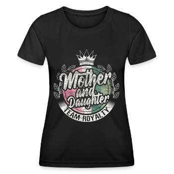 Mutter Tochter Mutterliebe Geschenkidee - Frauen Funktions-T-Shirt - Schwarz - Vorne - AI Model Female 172 light (172cm)