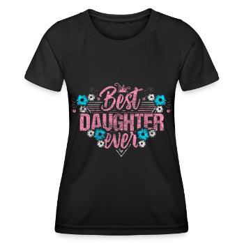 Fille Mère Fille - T-shirt sport Femme - noir - Devant - AI Model Female 172 light (172cm)