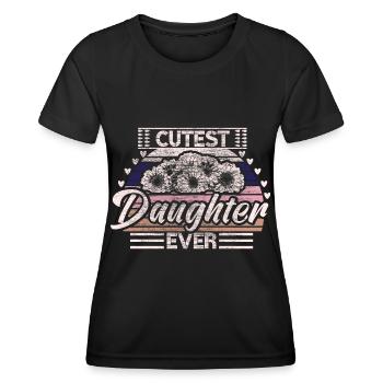 Fille de la famille Filles - T-shirt sport Femme - noir - Devant - AI Model Female 172 light (172cm)