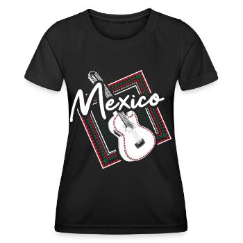 Mexiko Mexikanisch Stolz - Frauen Funktions-T-Shirt - Schwarz - Vorne - AI Model Female 172 light (172cm)