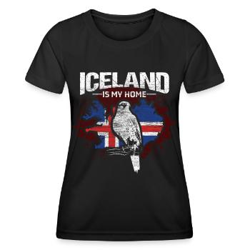 Island Wikinger Herkunft - Frauen Funktions-T-Shirt - Schwarz - Vorne - AI Model Female 172 light (172cm)