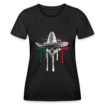Mexico Siesta Gift Idea - Women's Functional T-Shirt - black - Front - AI Model Female 172 light (172cm)