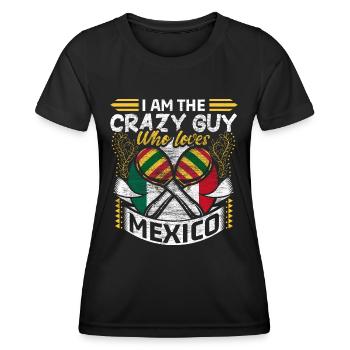 Mexiko Sombrero Geschenk - Frauen Funktions-T-Shirt - Schwarz - Vorne - AI Model Female 172 light (172cm)