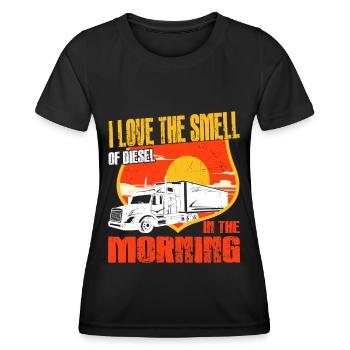 Art de camionnage amusant pour hommes Femmes Trucker Lover - T-shirt sport Femme - noir - Devant - AI Model Female 172 light (172cm)